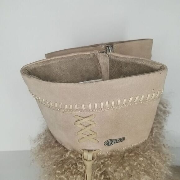 Kefas "Sami New" Authentic Goat Fur Suede Mocassin Winter Boots - Picture 9 of 11